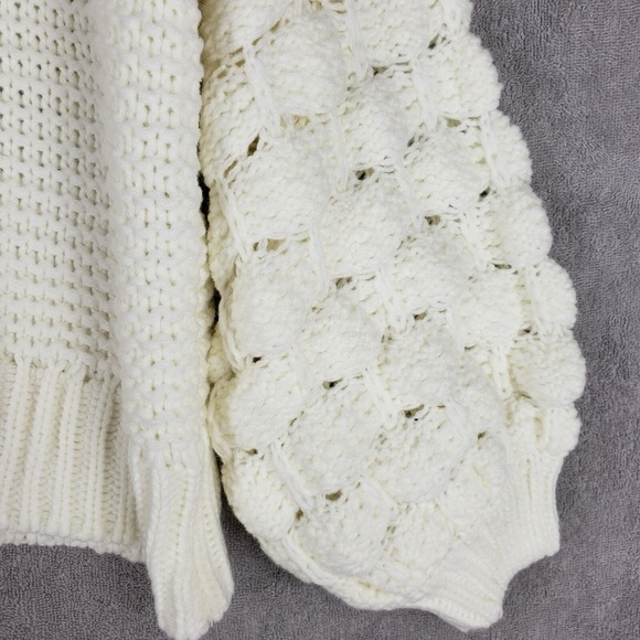RD Style ivory balloon sleeve sweater size small.  NWOT - Picture 2 of 5